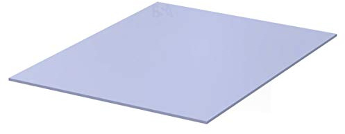 HALNZIYE 1 Pad thermique 100 x 100 x 2 mm Bleu 32F PT03 > 4 W/m-K Plage de température -40 + 250 °C Pad thermique en silicone thermoconducteur, refroidissement