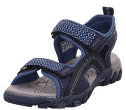 Superfit Jungen Hike Riemchensandalen, BLAU, 37 EU