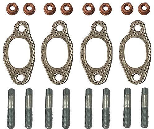 Abgaskrümmer Dichtungen Komplettsatz inkl. 8x Stehbolzen + Muttern