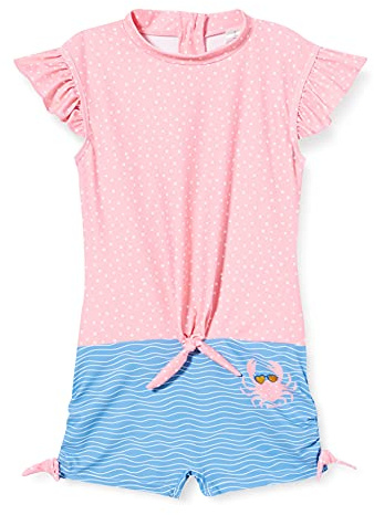 Playshoes UV-Schutz Einteiler Unisex Kinder Badeanzug Schwimmanzug Badebekleidung, Krebs, 122/128