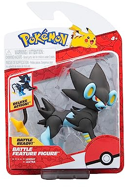 Pokémon Figura de Batalla Luxray - Figura de Batalla Luxray de 4.5 Pulgadas con Ataque Saltando