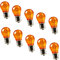 10 Stück Glühlampe Orange 12V 21W BA15s Blinkerlampe Kugellampe
