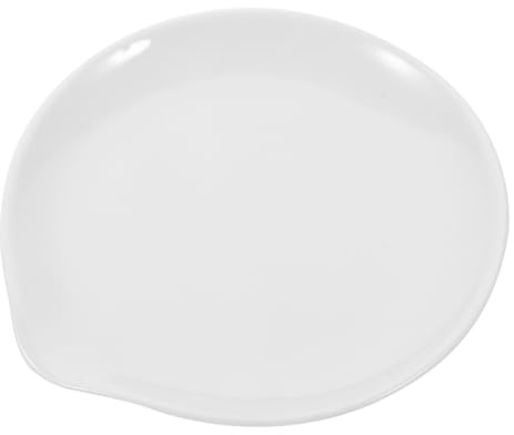 PRETYZOOM repose-cuillère en céramique porte-cuillère plateau de service blanc décor couverts de table repose- d'impression e-couverts portable porte-s appareil blanche