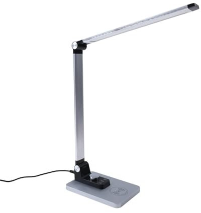 Lindby LED Tischlampe 'Valtaris' (Touchdimmer) dimmbar (Modern) in Alu u.a. für Arbeitszimmer & Büro (1 flammig,) - Tischleuchte, Schreibtischlampe, Nachttischlampe, Touch