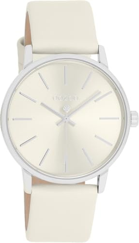 Oozoo Timepieces Damen Uhr - Armbanduhr Damen mit 18mm Lederarmband | Hochwertige Uhr für Frauen - Edle Analog Damenuhr in rund