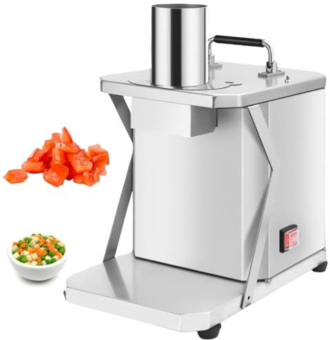 LFfwynog Coupe-légumes réglable, Hachoir à oignons Pro, Hachoir Alimentaire Professionnel, Hachoir et trancheuse de légumes multifonctionnels,150rpm-15mm
