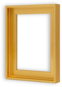 VAREIHNAZ Canvas Floater Frames for 12x16Canvas Paintings,Canvas Frame,Floating Frames for Canvas with 0.6~0.9 Deep for Wall Decor (Gold)