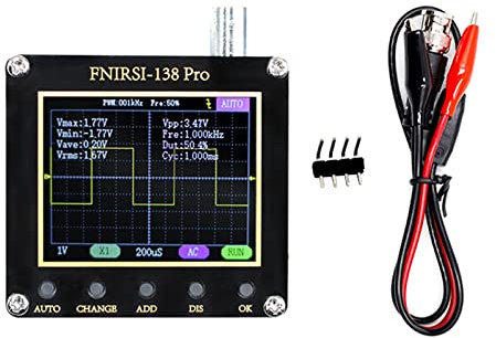 YsXoWiui Oscilloscopio Digitale Display Da 2,4 Pollici 320x240, nessuna batteria e sonda