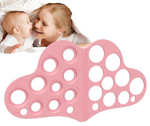 Nipple Measurement Tool for Flanges | Nipple Rulers for Flange Sizing Measurement Tool - Breast Flange Measuring Tool Breast Pump Sizing Tool Silicone and Soft Nipple Flange Measure Tool for New Mothe