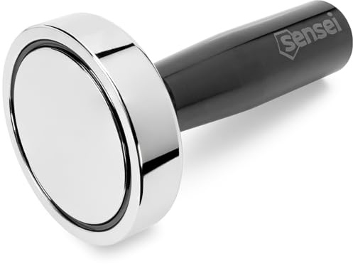 SENSEI® Magnetstab – Starker Neodym Magnet Ø 60 mm, Tragkraft 150 kg, Magnetheber mit Griff und M8-Gewinde für Werkstatt & Industrie