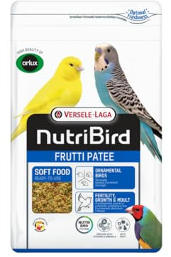 Versele-Laga NutriBird Frutti Patee Alimento Energético | 1 kg | Alimento Completo Listo para Todas Las Especies de Aves Ornamentales | con Vitaminas y Minerales | con Lisina y Metionina
