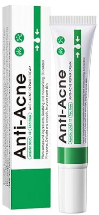 Anti Acne Cream with Salicylic Acid - Spot Treatment for Pimples, Blackheads & Blemishes - Oil-Free, Fast-Absorbing Spot Cream for Oily & Acne-Prone Skin - Pimple Cr-eam - A-cne Treatment - 20g