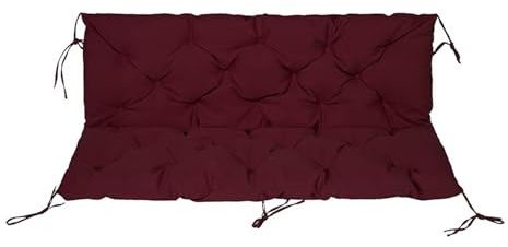 3 Seater Wooden Swing Bench with Backrest & Cushions Perfect Patio Furniture for Relaxing on Your Porch or Garden Outdoor Loun & Stylish