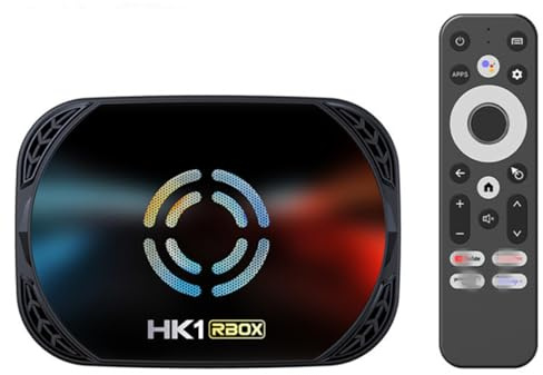 Android TV Box HK1 RBOX X50, Versión 2025, WiFi 6, 4K/8K, CPU De Cuatro Núcleos S905A/X5M, WiFi 2,4 GHz/5 GHz, Bluetooth 5.0, USB 3.0, Smart TV Box,4gb+64gb
