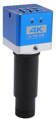 Dpofirs Caméra de Microscope Vidéo Industriel 4K HD avec Capteur 8,3 MP pour L'industrie électronique, Matériau en Alliage D'aluminium
