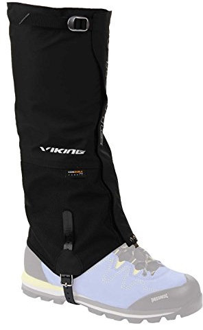 VIKING Gamaschen Damen und Herren wasserdicht Schneeschutz Regenschutz hoch - ideal für Outdoor und Trekking, sehr robust - 0374, 09 Schwarz, M