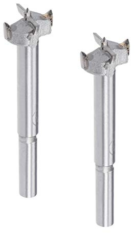 sourcing map 2Stk 19mm Forstner Holzlochsäge Bohrteil Schneckenöffner Scharnierbohrung Bohrenbohrer Holzbearbeitung Teilschneider Hartmetall Wolfram Grau