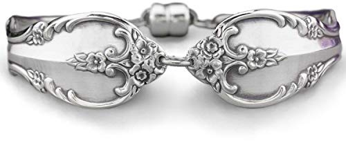 Antique Silverware Spoon Bracelet Jewelry Southern Splendor 1962 Large