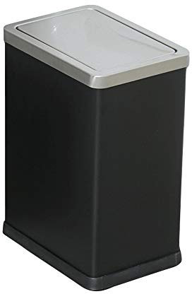 SXYLOB Papelera de Acero Inoxidable, Tapa basculante para baño, Cocina, 10 L/2.6 galones