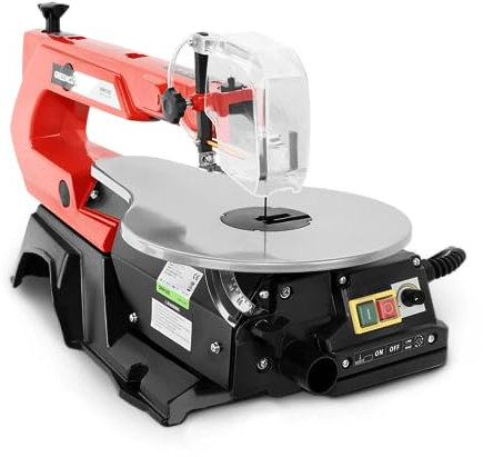 GREENCUT SRM120C - Elektrische Dekupiersäge mit 120 W und variabler Geschwindigkeit, 400-1650 U/min, Blattlänge 133 mm, Werkzeug für Werkstatt und Heimgebrauch, einziehbarer Blattschutz