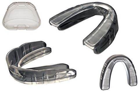 Coollo Sports Boil and Bite Mundschutz (Jugend & Erwachsene) SA passgenaues Sportmundstück für Basketball, Karate, Kampfsport, Ringen, MMA (inklusive Etui!) (Erwachsene ab 11 Jahren, 1er-Pack)