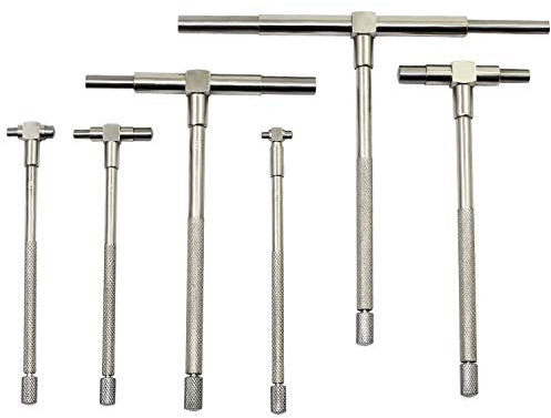 ANCLLO 6-Pack Precision Telescopic Gauge, 8-150 mm Internal T Bore Hole Gauge Set