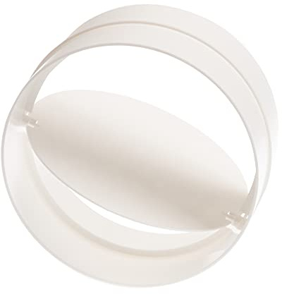 Steinberg14 Round Ø 125mm / 4 Inch Connector with Backflow Valve, Connector for Ventilation Pipe Made of PVC