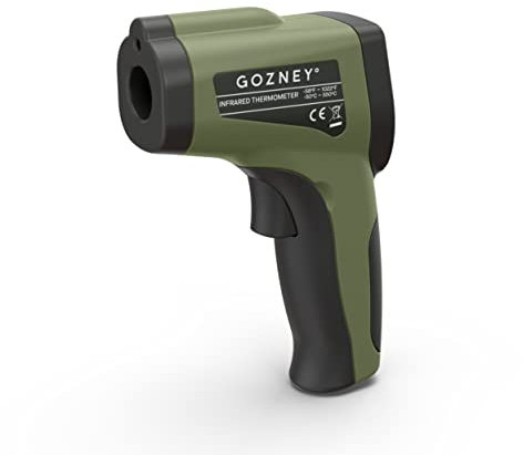 Gozney Infrared Thermometer - Built-In Laser Thermometer with LED Screen - 9V Battery Included - Celsius and Fahrenheit - Pizza Oven Accessories