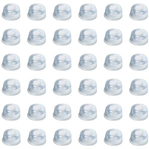 VENGABY 36er Set Gummipuffer Transparent Ø 20mm | Gummifüsse selbstklebend mit Extra Starkem Halt | Premium Elastikpuffer Verhindern Rutschen und Kratzer, Anschlaglärm und Vibrationen