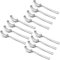 Joyfair - Cucharillas de café (12 unidades, acero inoxidable, juego de cucharas de postre, 13,6 cm, cucharas pequeñas, cucharas mokkalöffel Set para té, café, cócteles, bebidas frías, postres,
