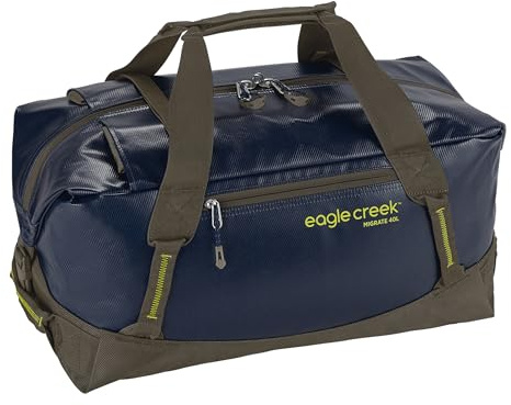 Eagle Creek Migrate Reisetasche 40L I Recyceltes wasserabweisendes Material I Rucksack-Funktion I 40 Liter Volumen I Rush Blue