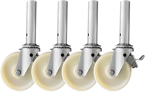 150 mm Gerüstrollen Set (4 Stück) LAYHER*-kompatibel mit Steckzapfen