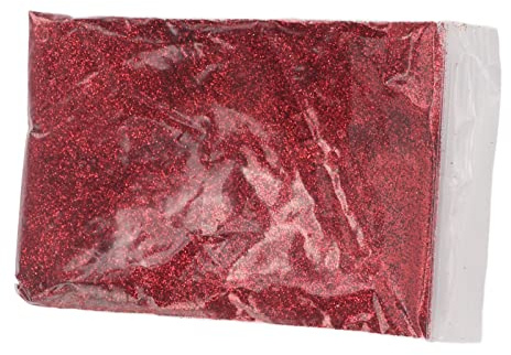 Extra Feiner Glitzer, 50 G, Kartenbasteln, Ultrafeines Glitzerpulver, Glitzerpulver, Ein Blickfang, Wunderschöner, Weithin Glänzender Glitzernder Taschenglitzer (Rot)