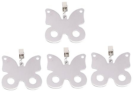 ABOOFAN 4stücke Edelstahl Tischdecke Klemmen Für Tischtuch Tischrockhalter Picknicktischklammern Abdeckung Klemmen Langlebig Und Rostbeständig