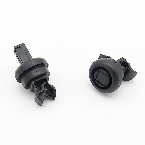 VVO Fasteners Kunststoff Hutablage Aufhänger Clip Schwarz (2 Stück)