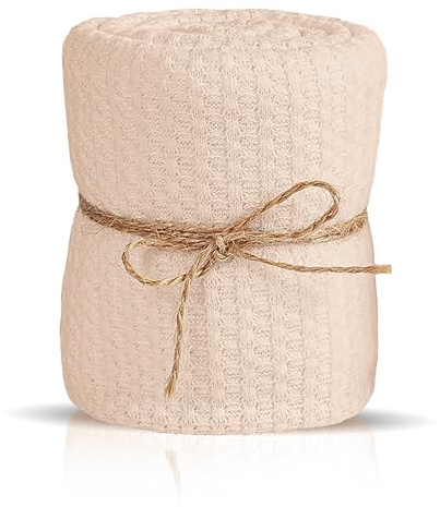 Twinkle Nest Baby Wrap:Neugeborene Fotografie Prop Junge oder Mädchen Swaddle Wrap und Empfangsdecke für Neugeborene Foto Requisiten (Beige)