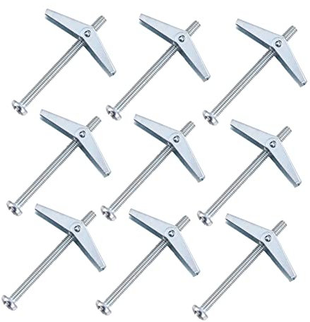 Schrauben und Muttern, Schrauben- und Muttern-Set, 10 Stück Flugzeug-Expansionsschrauben, Schrauben, Flügelmuttern, Bolzen, Feder-Kipphebel-Verankerungs-Expansionsschraube