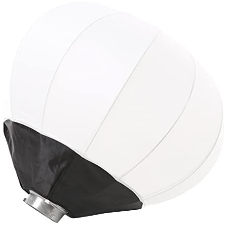 Softbox Lanterna da 65 Cm per Supporto, Pieghevole, Portatile, a Forma di Palla, Soft Light Box per la Registrazione Video, Film con Luce Soffusa a 360°, Funzionamento Semplice