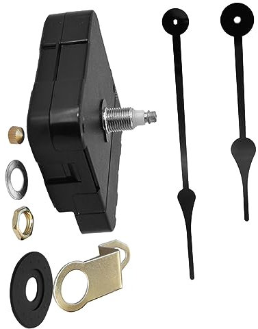 ORFOFE 1stück Wanduhren Mechanismus Mit Metall Stunden Und Minutenzeiger Uhrwerk Für Große Wanduhr Reparatur Präzise Zeitmessung Für Zuhause Oder Geschäft Schwarz