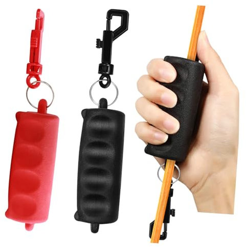 KURUGEILI 2PCS Bogenschießen Pfeil Puller Silikon Greifer 3D Ziel Quick Release Entferner Ergonomischer Design Hand Saver mit Gürtelclip zum Entfernen verschiedener Pfeile