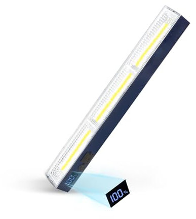LETOUR Arbeitsleuchte LED Akku 165 LEDs Arbeitsleuchte mit 5000mAh LED Werkstattlampe Arbeitslampe LED Werkstatt Magnet für Notlicht Stromausfall Werkstatt Beleuchtung