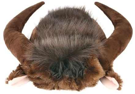 Lustige Haustier-Horn-Kopfbedeckung - Bull Horn Perücke für Hunde | Kreatives Cosplay-Kostüm für Haustiere, ideal für Halloween, Weihnachtsfeier und Rollenspiele, Rinder-Stil Kopfschmuck für kleine