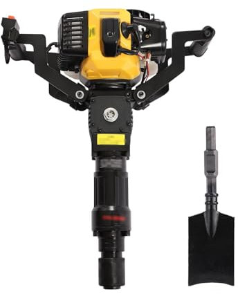 DOJOEUU Portable Excavator Garden Tree Digger, Single Cylinder 2 Stroke Tree Digging Machine, Handheld Gas Powered Excavator, Post Hole Digger, Multifunctional Ditch Digger for Garden/Farm/Lawn