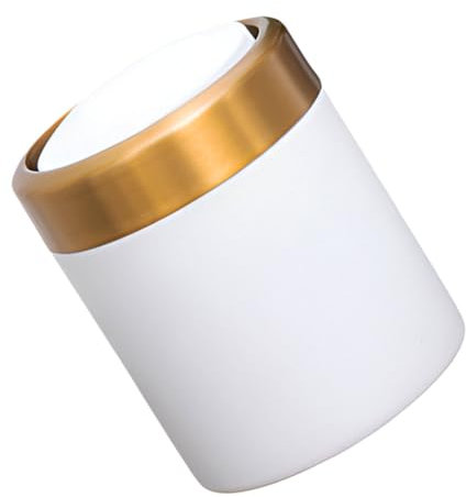 OKUMEYR Mini Poubelle De Salle De Bain En Acier Inoxydable Petite Poubelle De Cuisine Seau De Rangement Rond