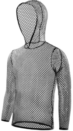 Ver a Través Rejilla Ajustada Camiseta sin Mangas de Chaleco Malla Hombre(Size:XL,Color:Negro)