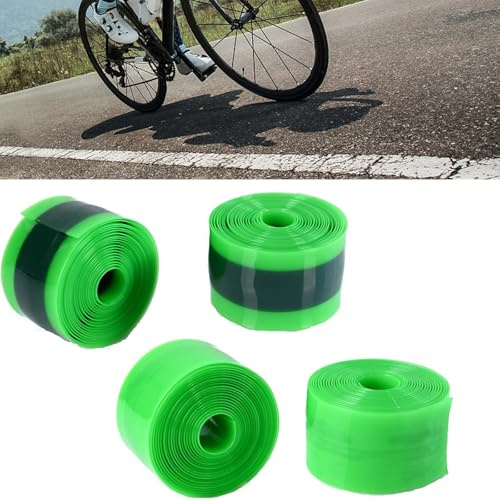 4 Pcs Bike Tyre Liner, Anti-puncture Proof Belt Tyre Tape Boom, Bicycle Tube Flat Protector Compatible with 12 16 18 20 24 26 27.5 29-34/38mm x 2300mm