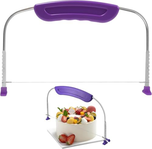 YSTrillion Taglia Torta,Filo Taglia Torta a Strati,Tagliapasta per Dolci,Taglia Pan di Spagna,Torta Taglierina Affettatrice Regolabile per Strati Uniformi