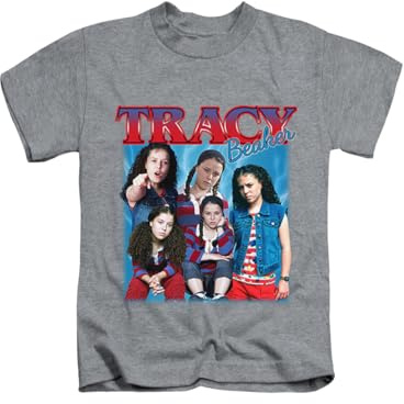 90s Vintage Retro Tracy Beaker Iconic British Comedy tv TSOTB Meme Tee T-Shirt Funny Unisex T Shirt Top Heather Grey