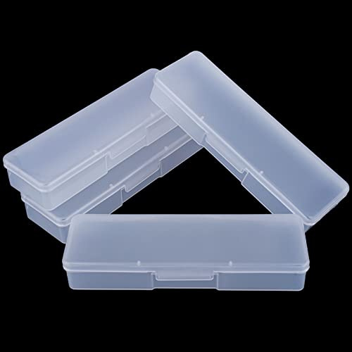 Lot de 4 Boîtes de Rangement pour Manucure, Coffret Organisateur pour Accessoires et Outils de Pédicure et Nail Art (clair)