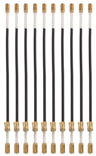Geigenschwanzseil 10 Stück für 4/4 bis 3/4 Violine Schwarz | Metall und Kunststoff, für Geigenschwanzhalter, Passende Wahl bei Übung und Konzert